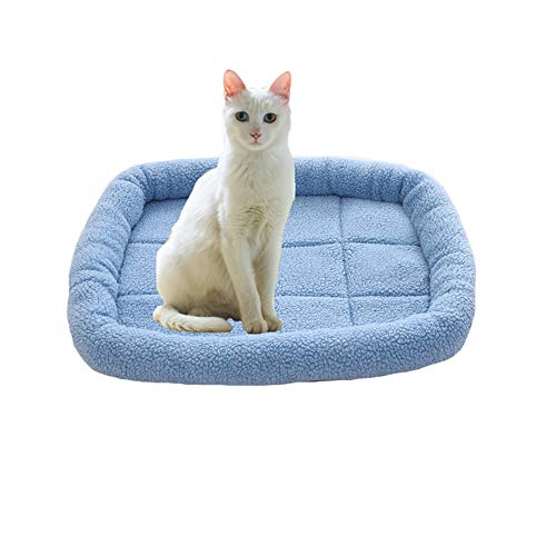 NashaFeiLi Haustierbett, warme Schlafmatte für Hunde und Katzen bei kaltem Wetter, waschbare Matte für Katzenhaus