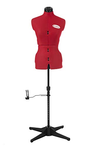 Singer Weiblicher Mannequinschnitt und Kleid mit justierbarer Fehlschlag (Größe 8-14) S / M Rot