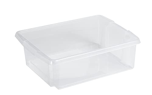 6 Stück - SUNWARE Nesta Box (Ohne Deckel) - 17 Liter - 45,5 x 36 x 14,5cm - transparent