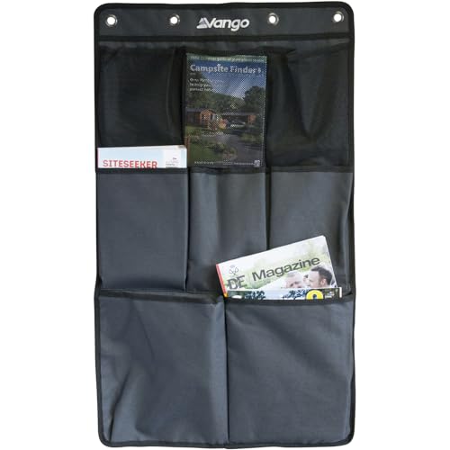 Vango Sky Storage 8 Pocket Organiser Schwarz, Zelt-Zubehör, Größe One Size - Farbe Smoke