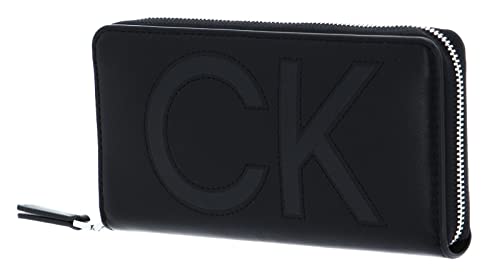 Calvin Klein CK Set Zip Around Wallet Large CK Black