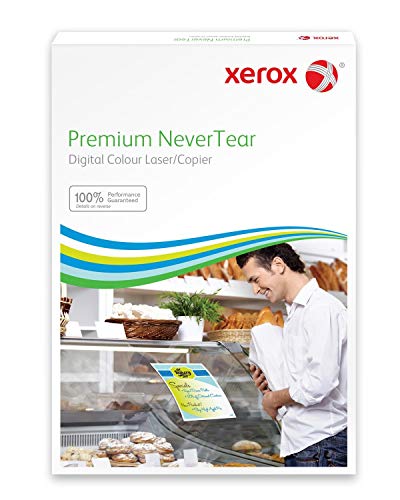 Xerox 003R98058 Wasserfestes Papier Premium NeverTear, DIN A4, 120 µm, 100 Blatt, 210 x 297mm, weiß