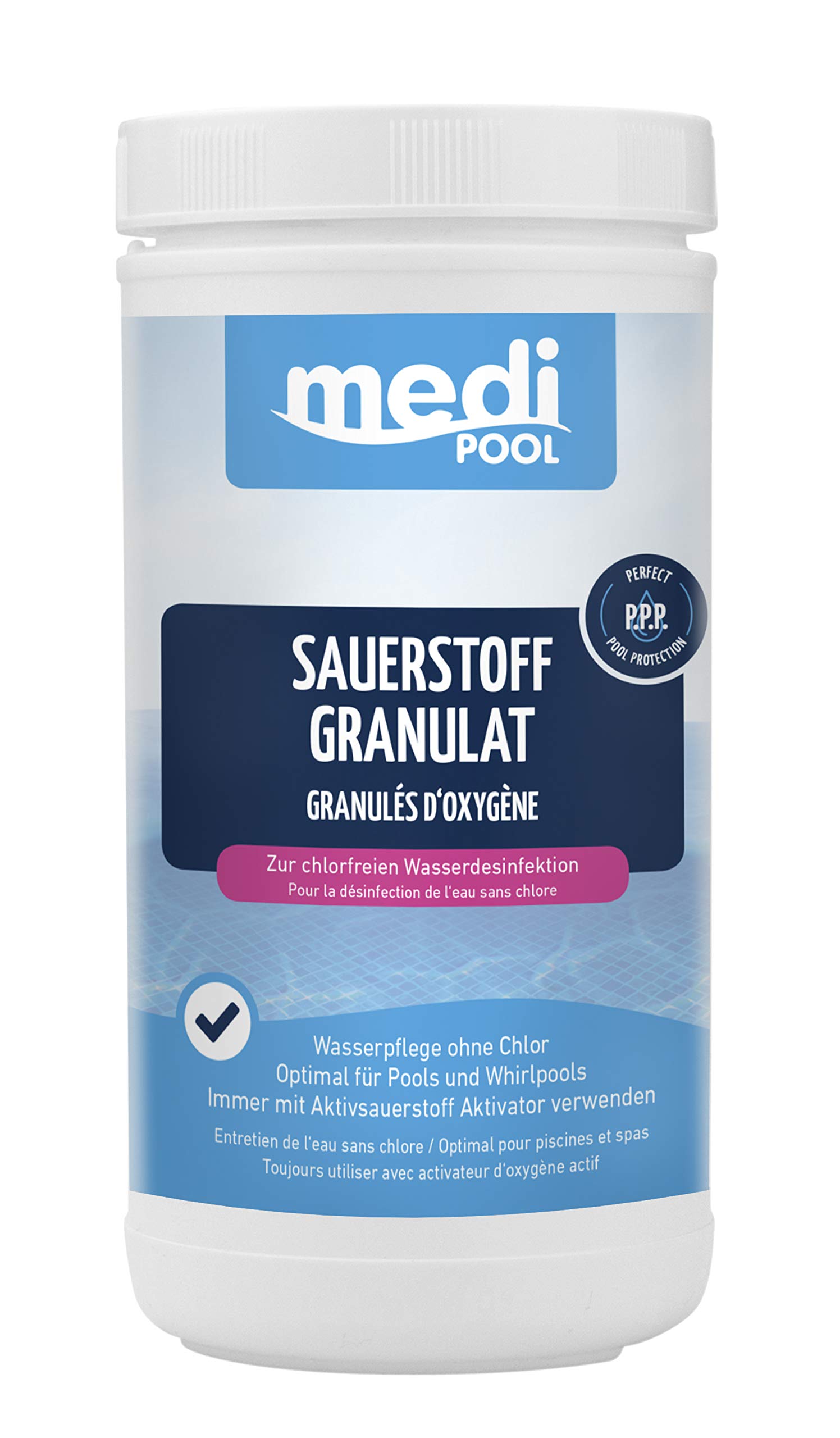 Medipool Schwimmbadpflege Sauerstoff Granulat, 1 kg