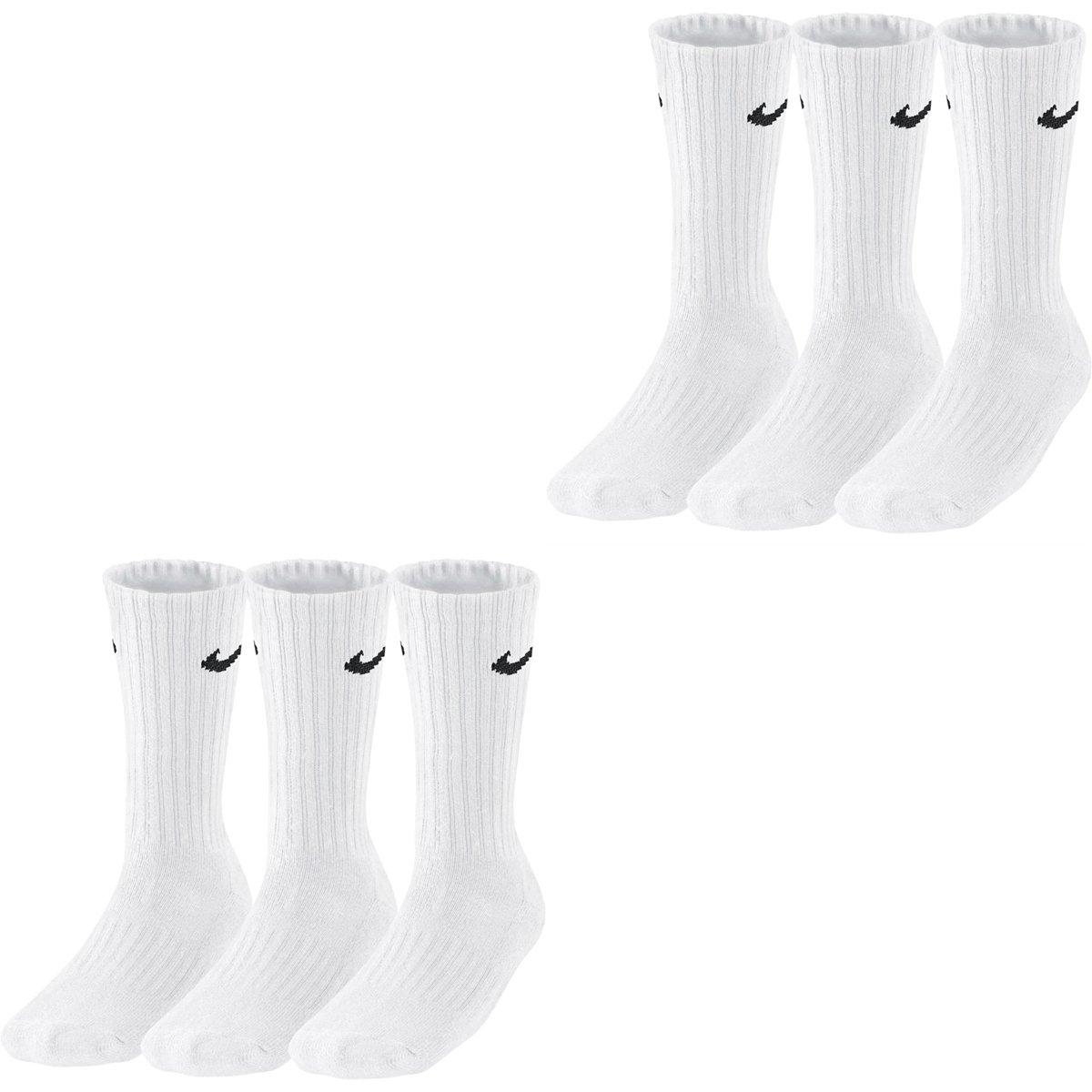 Nike Herren|Damen Socken Sx4508 001, Weiß, XL
