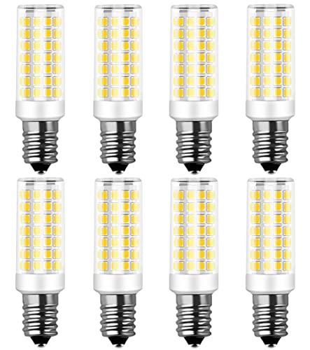 RANBOO E14 LED Lampe 9w Ersatz 75W Halogenlampen, 750LM, Kaltweiß 6000K, AC 220-240V, Birnen für Kronleuchter, Wandlampe, Kühlschrank und Dunstabzugshaube, Nicht Dimmbar, Kein Flimmern, 8er Pack