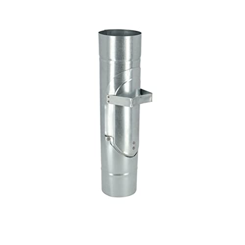 Rivanto® Zink Regenrohrklappe - Umleitung für Dachrinnen zum Auffüllen von Tonnen und Gießkannen, Ø 10,5 cm
