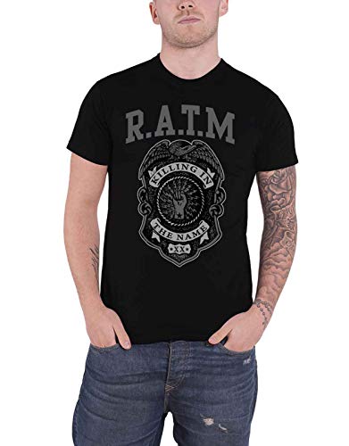 Rage Against The Machine Police Badge T-Shirt schwarz L