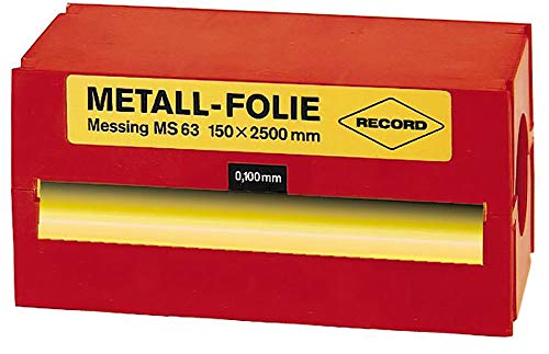 Metallfolie Messing 150x2500x0,400mm RECORD