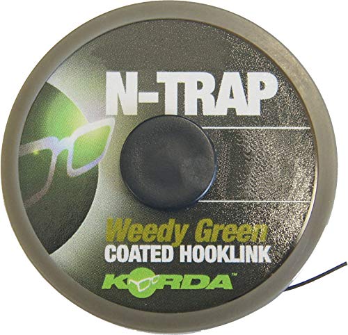 Korda N-Trap Soft 20m Vorfachschnur, Tragkraft:30lbs/13.6kg, Farbe:Weed (Grün)