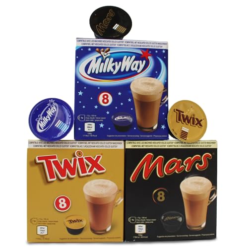 Mars Chocolate Drinks & Treats für Dolce Gusto geeignet (3x8 Kapseln)
