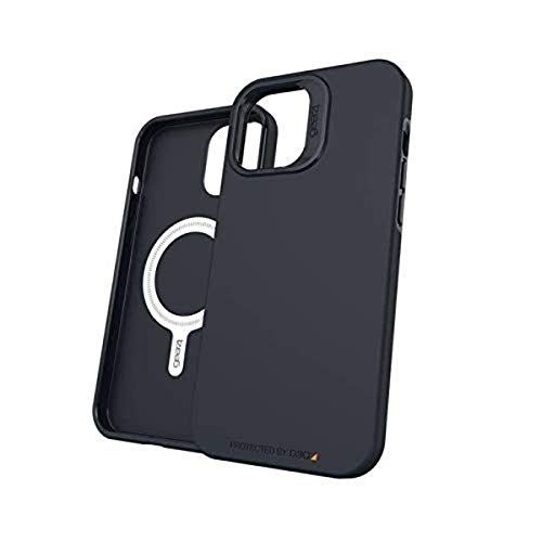 Gear4 Rio Snap Case - Aufprallschutz mit MagSafe Kompatibilität für Apple iPhone 12 Pro Max, Schwarz, x, 702007479