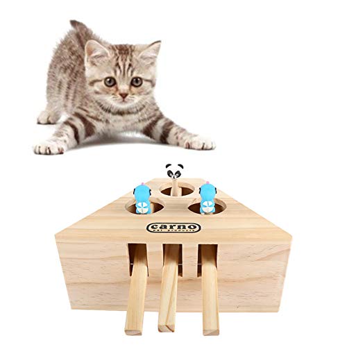 Shulishishop Haustier Spielzeug Katzenspielzeug Katzenkratzspielzeug Pet Entertainment Spielzeug Katze, die Spielzeug spielt Holzpuzzle Box
