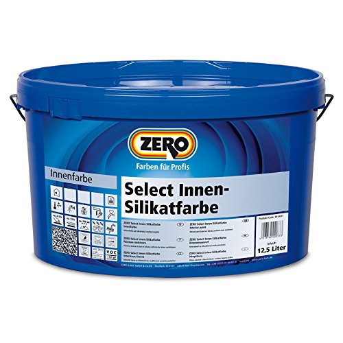 ZERO Select Innen Silikatarbe Wandfarbe weiss 12,5 Liter