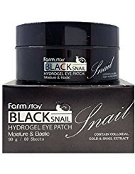 FARM STAY Black Snail Hydrogel Eye Patch 90g/60Sheets [ Made in Korea ]