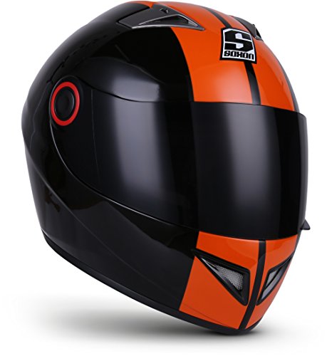 Soxon® ST-666 "Deluxe Night" · Integral-Helm · Full-Face Motorrad-Helm · ECE Visier Schnellverschluss Tasche S (55-56cm)
