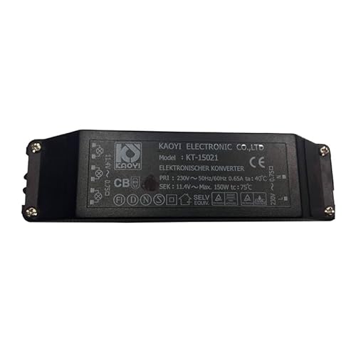 KAOYI Halogentrafo Elektronischer Transformator Konverter KT-15021 150W 12V Halogen Driver dimmbar dimmable schwarz