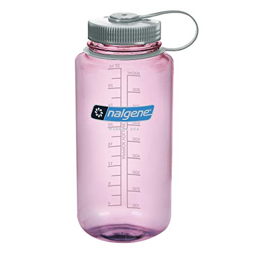 Nalgene Trinkflasche Wide Mouth 1 L, Hellpink, 1L