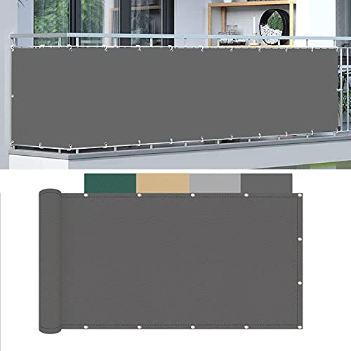 ACUY Balkonverkleidung 70x1100cm, UV-Schutz Balkonverkleidung sichtschutz in div. Größen & Farben Sichtschutz für Gartenzaun & Balkongeländer