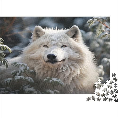 Domineering Arctic Wolf Puzzle 1000 Teile Gifts Home Decor Für Erwachsene Family Challenging Games Geburtstag Lernspiel Moderne Wohnkultur Stress Relief 1000pcs (75x50cm)