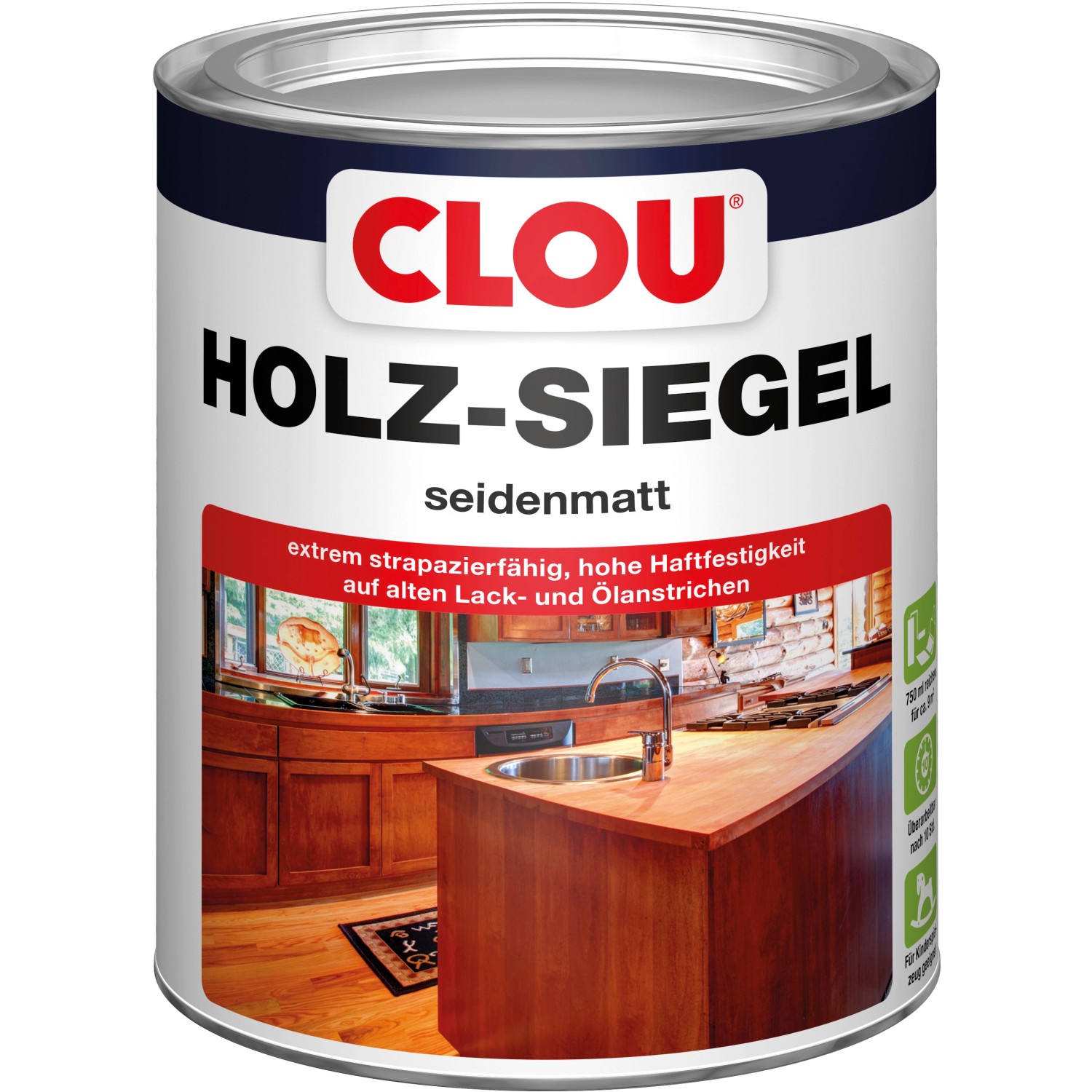 Clou Holz-Siegel EL Transparent seidenmatt 750 ml