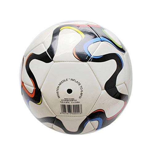 JIAQIWENCHUANG Fußball PU Soccer Ball Größe 5 Fußballspiel for Trainingsbälle Geschenke Training Lernen Fußballkugel