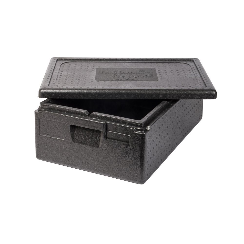 Thermo Future Box GN 1/1 Premium Thermobox Kühlbox, Transportbox Warmhaltebox und Isolierbox mit Deckel,30 Liter 60 x 40 Thermobox,Thermobox aus EPP (expandiertes Polypropylen)