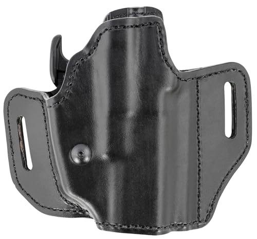 BIANCHI® 126GLS Gürtelholster (verdeckte Trageweise), Leder (38 mm BL) / schwarz, rechts, Größe 283 (Compact)