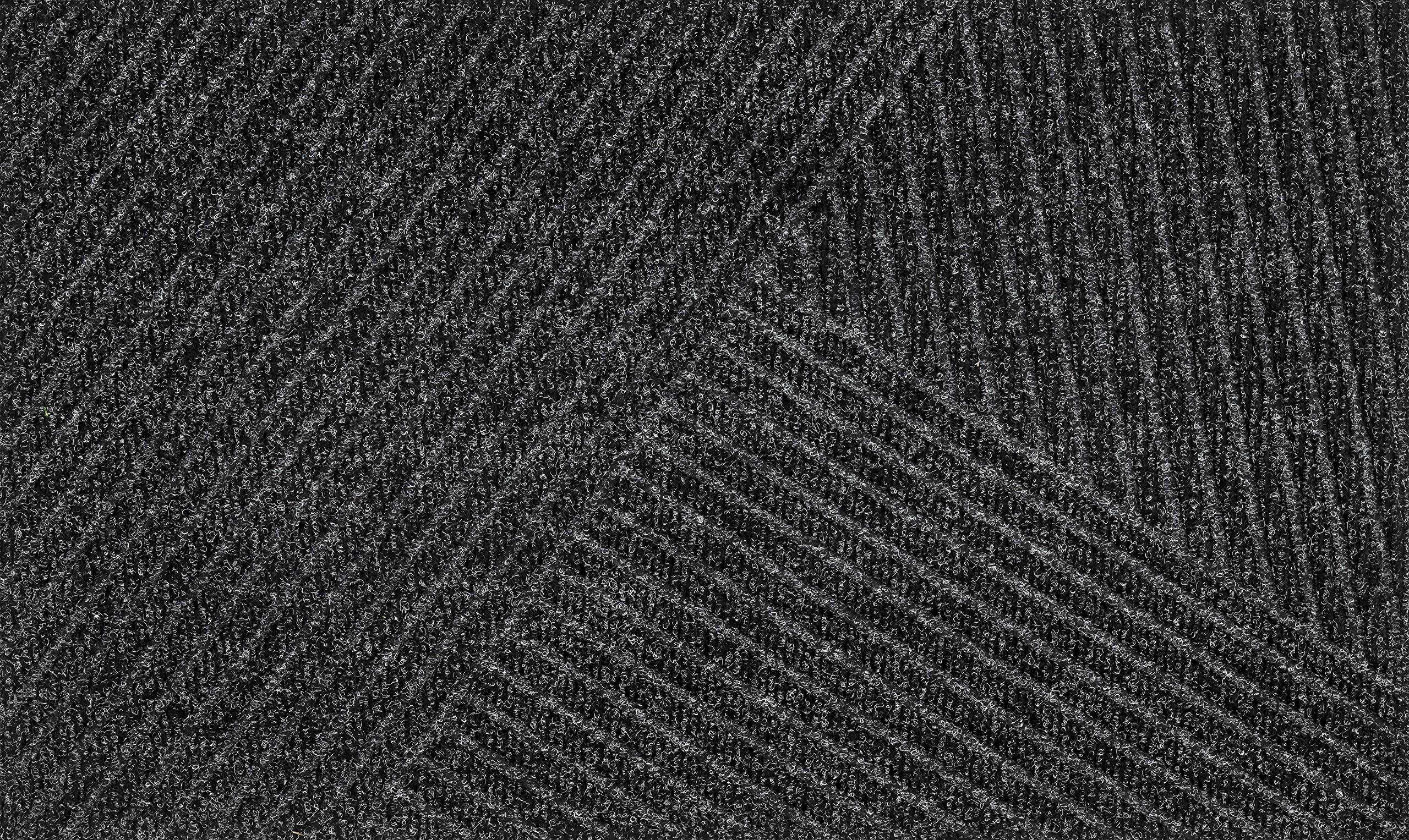 DUNE Stripes dark grey 45x75 cm, innen und außen, waschbar