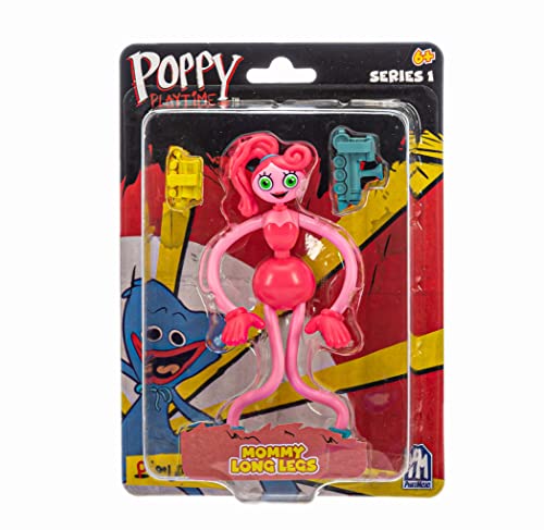 Rocco Giocattoli - Mommy Long Legs aus der Welt von Poppy Playtime kommen die artikulierten Mini-Figuren mit Zubehör. Sammeln Sie alle Figuren, AF7703