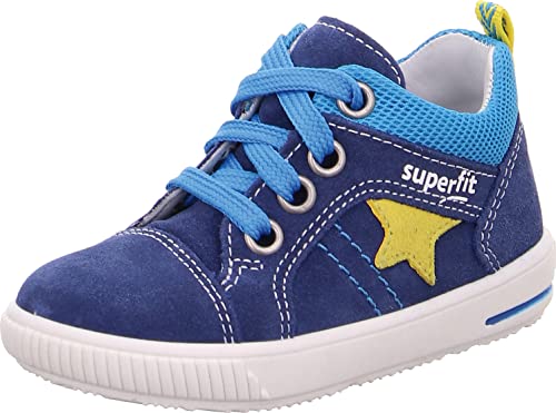 superfit Baby Jungen Moppy Sneaker, Blau (Blau/Gelb 80), 26 EU