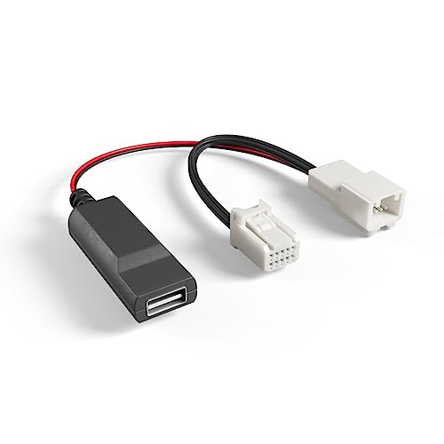 Dongar Dashcam Netzteil (10-polig Typ H) für Hyundai/Kia Kompatibel mit ausgewählten Modellen, Ioniq 5, EV6 und mehr Anschluss an Rückspiegel, integrierte USB-Stromquelle