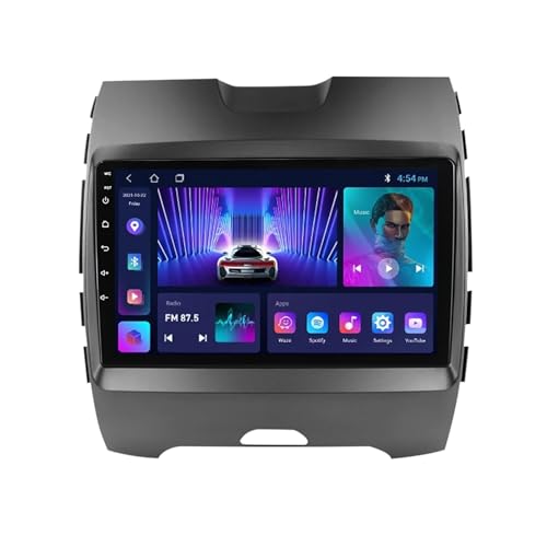 Android 11 IPS Autoradio Für Ford Edge 2015-2018 Mit Wireless CarPlay/Android Auto 9 Zoll Touchscreen DAB DSP RDS Mirror Link Rückfahrkamera + Lenkradsteuerung (Size : M150S - 4 Core 2+32G WiFi)