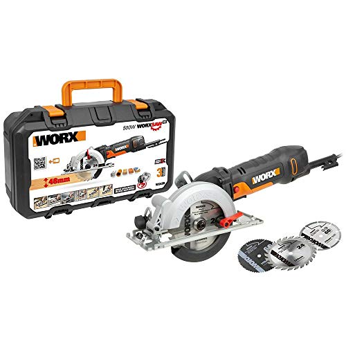 Worx WX439 WorxSaw XL Kreissäge, 480 W, 46 mm, Schwarz