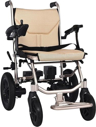 Elektrorollstühle for Erwachsene, tragbarer Reiserollstuhl, leichter, faltbarer Elektrorollstuhl, nur 14 kg, kann 350 Pfund tragen