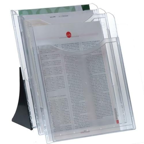 Archivo 2000 Archiplay Tischaufsteller DIN A4 transparent vertikal 3 Fächer