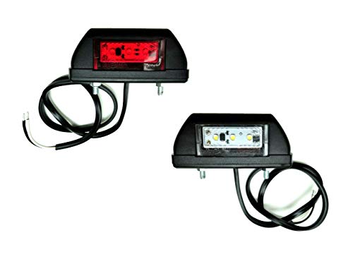 2x LED Umrissleuchte Begrenzungsleuchte Positionsleuchte 12-24V für LKW PKW Anhänger, Trailer, Wohnwagen usw.