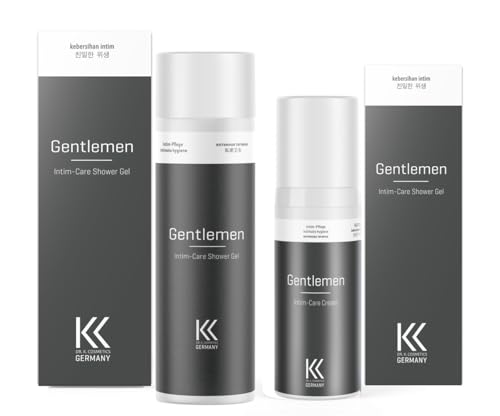 Dr. K. Cosmetics - Gentlemen Intim-Care Cream & Shower Gel Set - Intim Pflege Set mit Creme + Showergel für den Mann - vom Urologen entwickelt und betreut