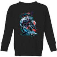 Aquaman Schwarz Manta & Ocean Master Kinder Sweatshirt - Schwarz - 3-4 Jahre - Schwarz