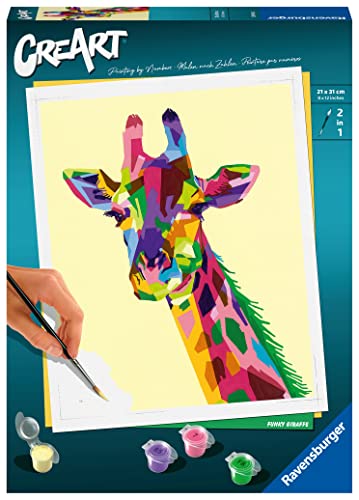 Ravensburger CreArt - Malen nach Zahlen 28993 - Bunte Giraffe - ab 12 Jahren