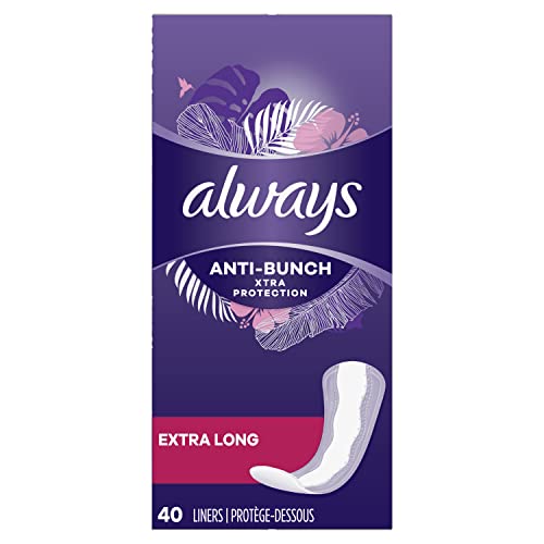 Always Anti-Bunch Xtra Protection Daily Liners Extra Lang Unscented, Anti-Bunch Hilft Ihnen, sich wohl zu fühlen, 40 Stück