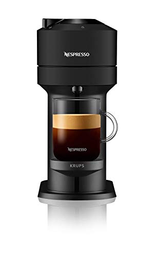 Nespresso VERTUO Next XN910N Kapselmaschine, Espressomaschine Krups, verschiedene Größen, 5 Tassengröße, Centrifusion-Technologie, 30 Sekunden, WLAN, Bluetooth, mattschwarz