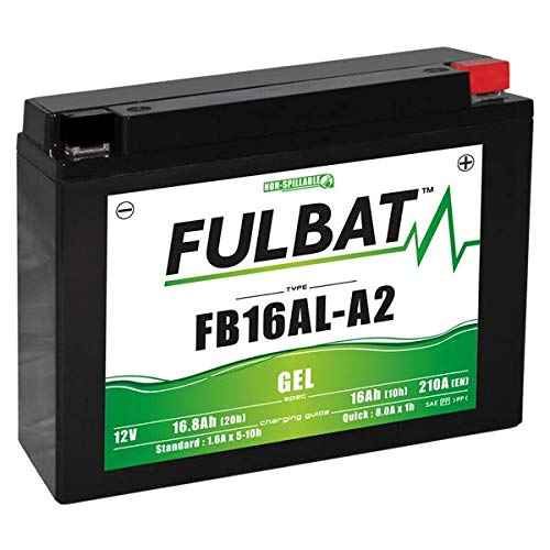 Fulbat Motorradbatterie Gel FB16AL-A2 Gel / YB16AL-A2 Full SLA wasserdicht 16,8 Ah 210 AMPS