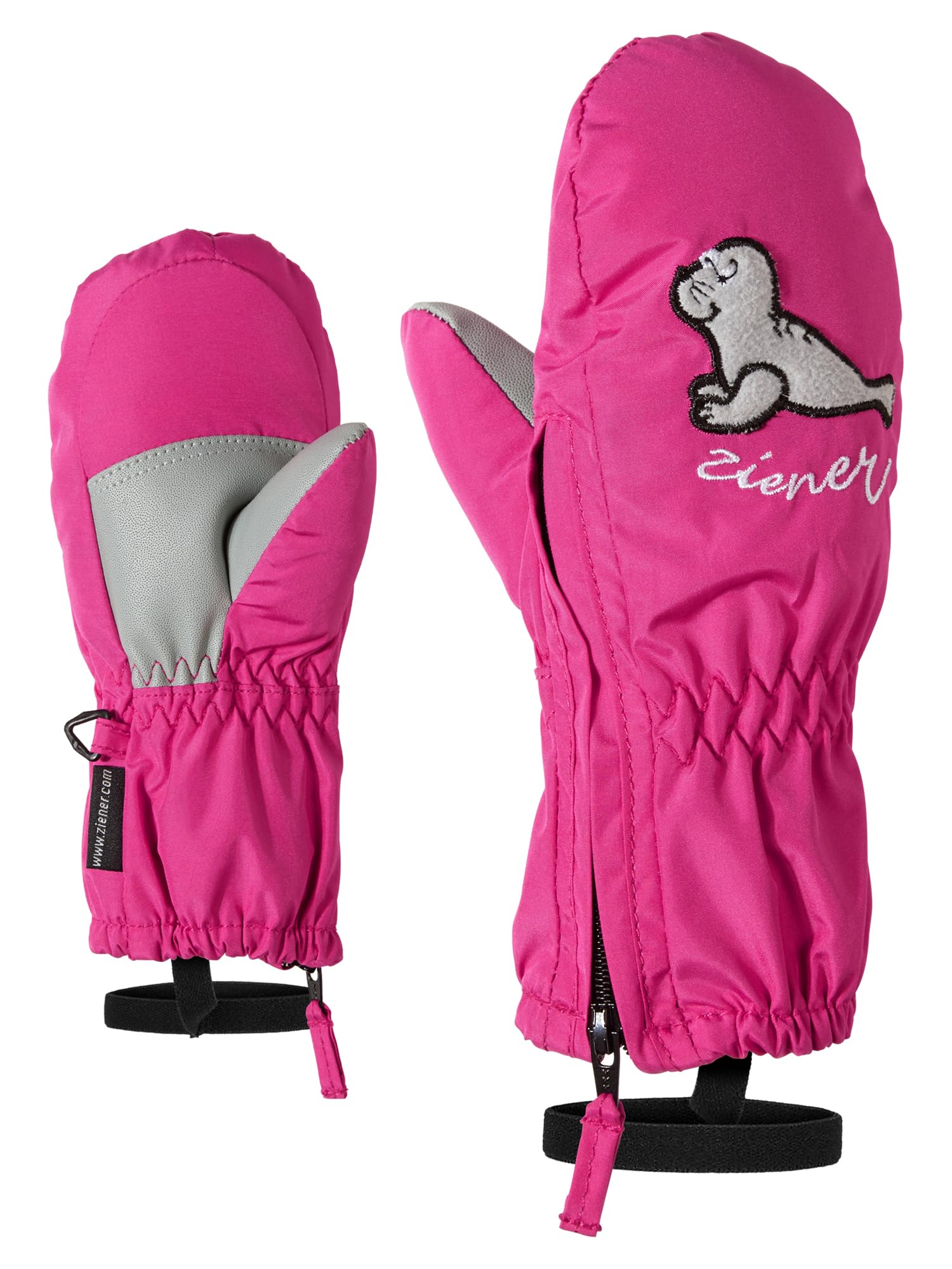 Ziener Baby LE ZOO MINIS glove Ski-handschuhe / Wintersport |warm, atmungsaktiv, rosa (pop pink), 110
