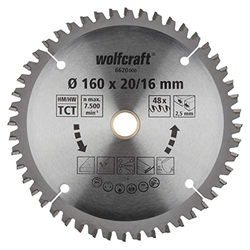 wolfcraft 6620000 Serie lila Handkreissägeblatt