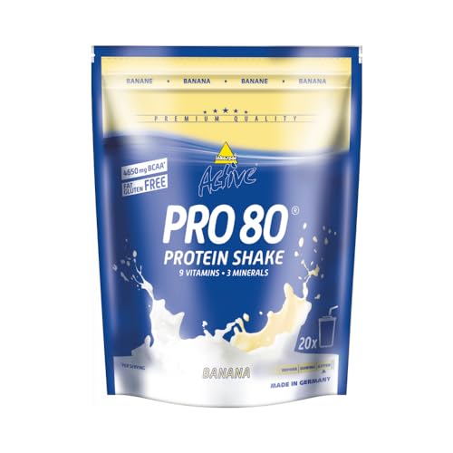Inkospor Active Pro 80 Protein Shake, Banane, 500g Beutel