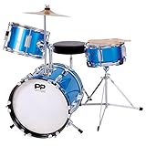 Performance Percussion PP101BL PP Drums Kinder Schlagzeug-Set (3 Stücke) blau-metallic