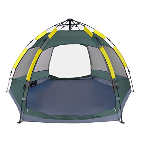 Zelt im Freien, 3–4 Personen, automatisches Anti-Sturm-Regen, 2 doppelt Dickes, regensicheres Camping, Outdoor-Camping, Haushaltszelt, Pop-Up, großes Campingzelt, Kabine, Strandzelt, schnelle In