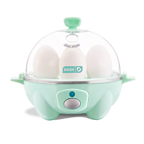 Aduoke DEC005AQ Rapid Egg Cooker: Elektrischer Eierkocher für 6, pochierte Eier, Rührei oder Omeletts mit automatischer Abschaltfunktion, Kunststoff, Aqua