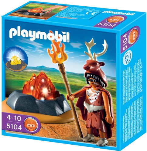 PLAYMOBIL 5104 Feuerhüter mit LEDFeuerfels