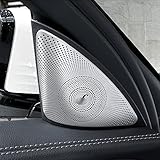 wroadavee Interieur Autotür Audio Lautsprecher Abdeckung Verkleidung 2 Stück für E-Klasse W213 S213 2016–2019